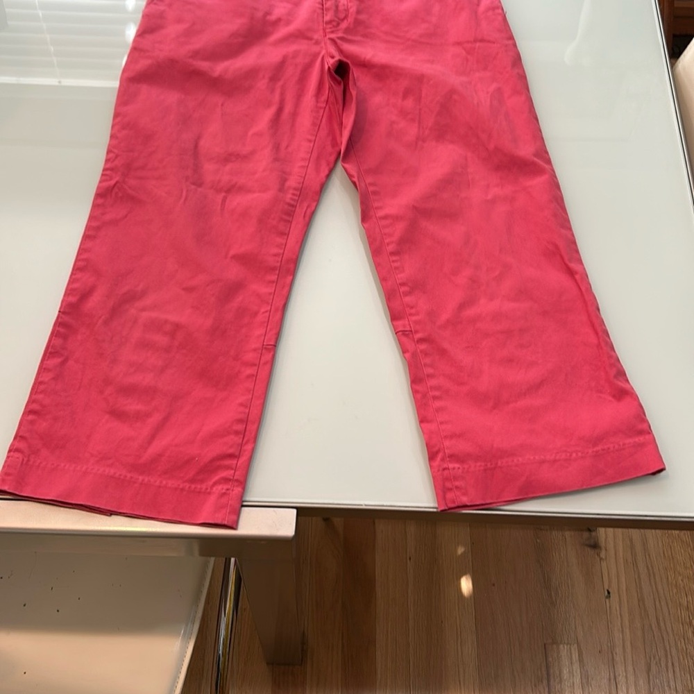 Bright raspberry  Pink cropped Wide-Leg Pants Vineyard Vines